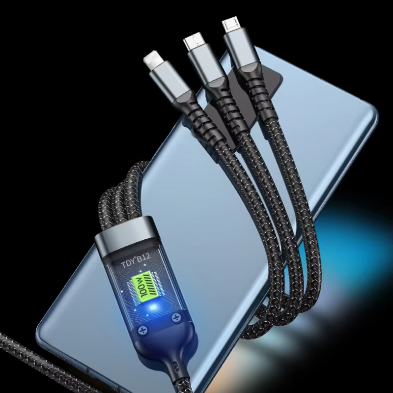 3-in-1 100W Fast Charging Cable for Samsung